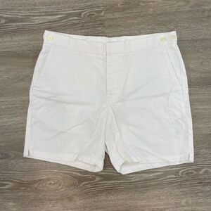 Club Monaco Mens White Cotton Bermuda Shorts sz 33